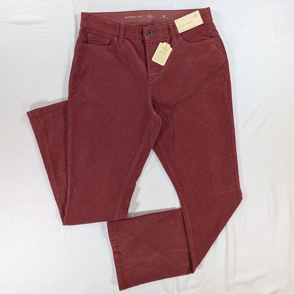 St. John’s Bay Bootcut corduroy pants Mid rise Sz. 14 Apple Butter